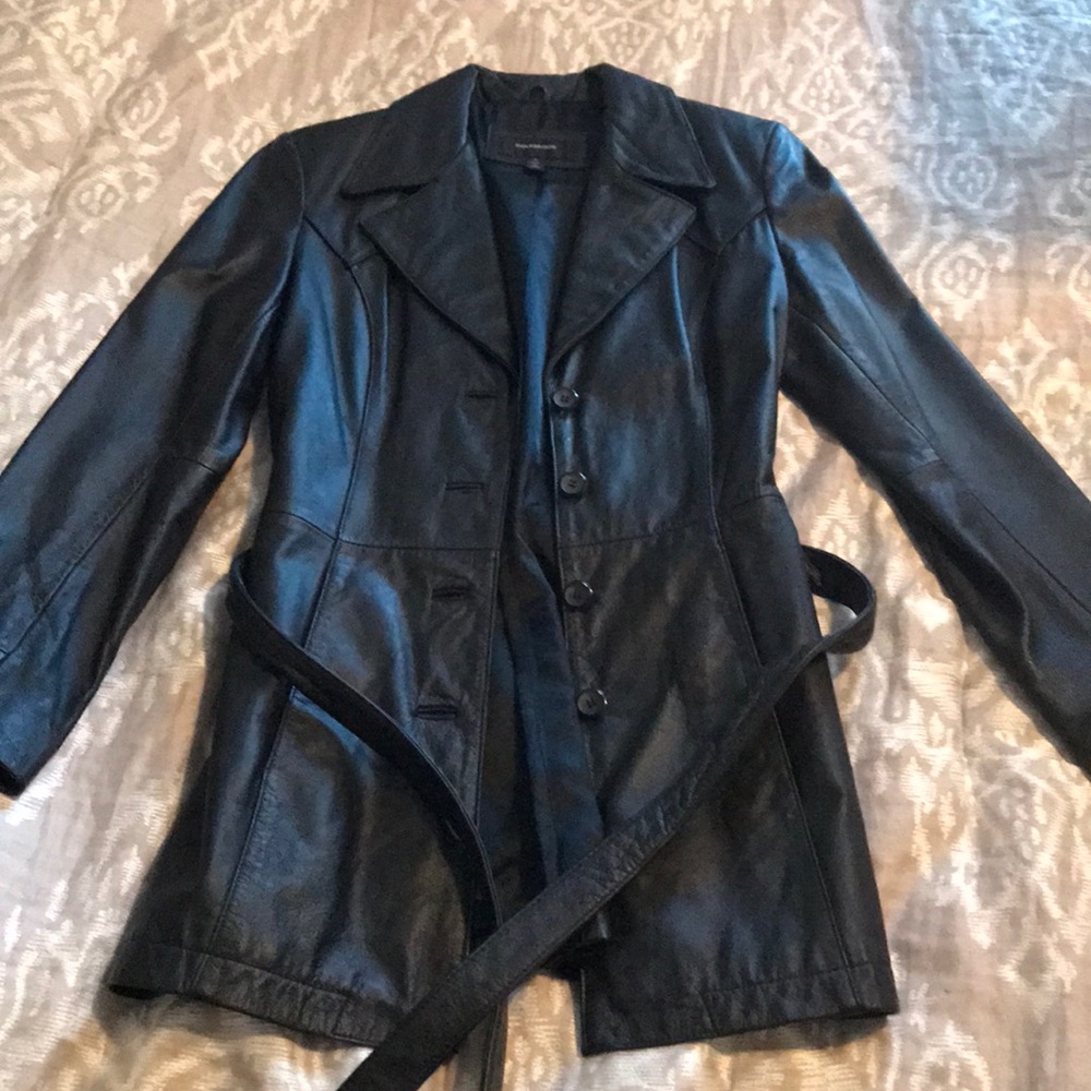 💯 LEATHER ColeBrook coat🎊🎉💞